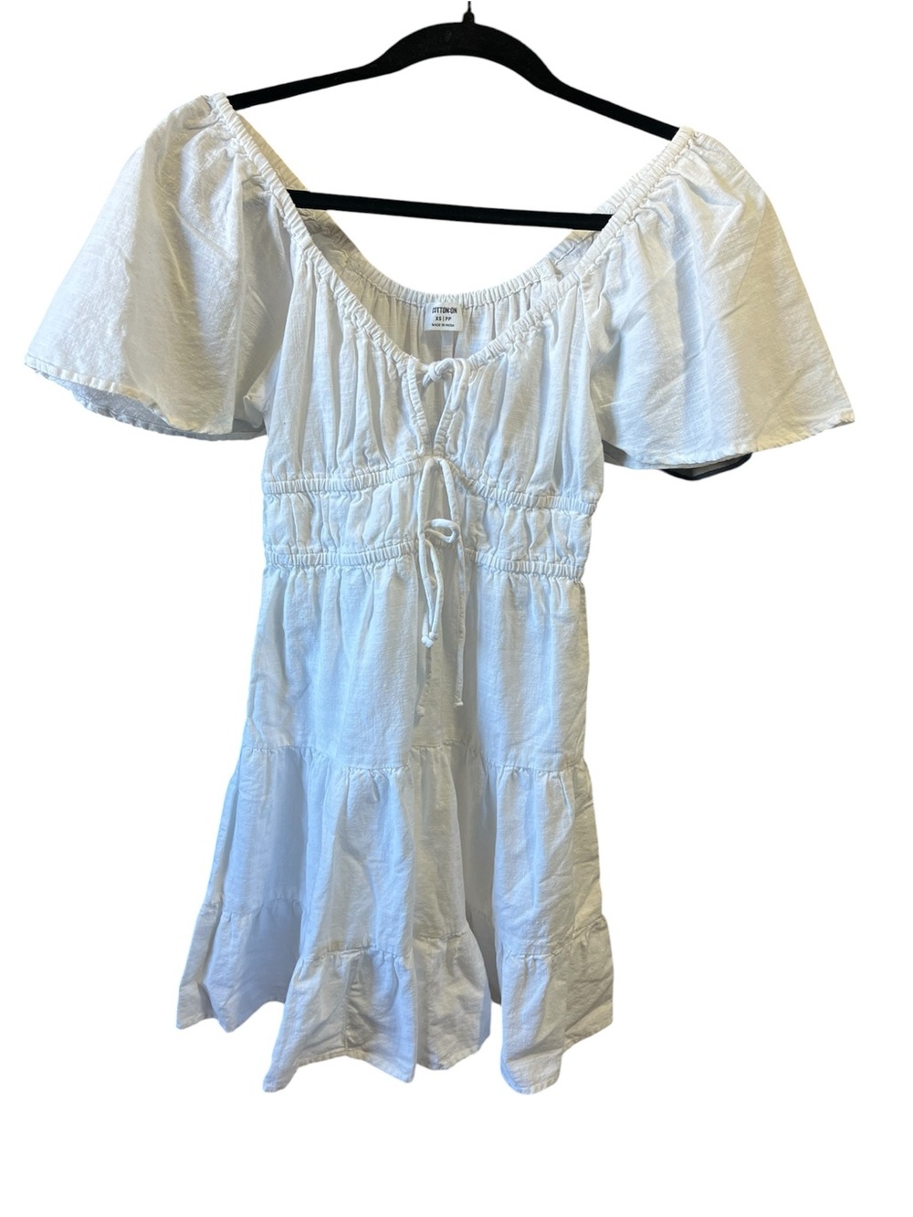 Cotton on Women's Peyton Babydoll Mini Dress In White